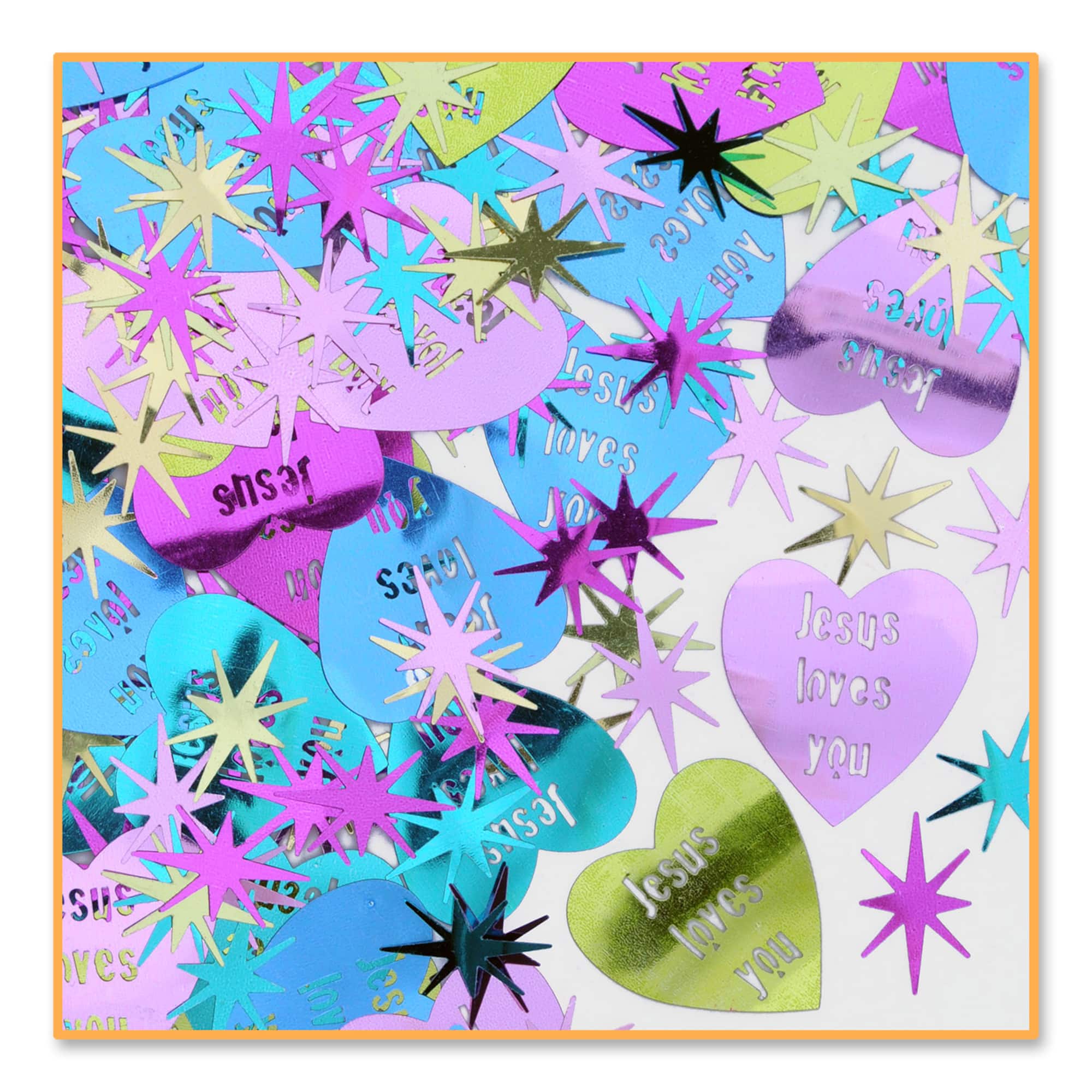 Beistle 1/2oz. Jesus Loves You Confetti, 3ct.
